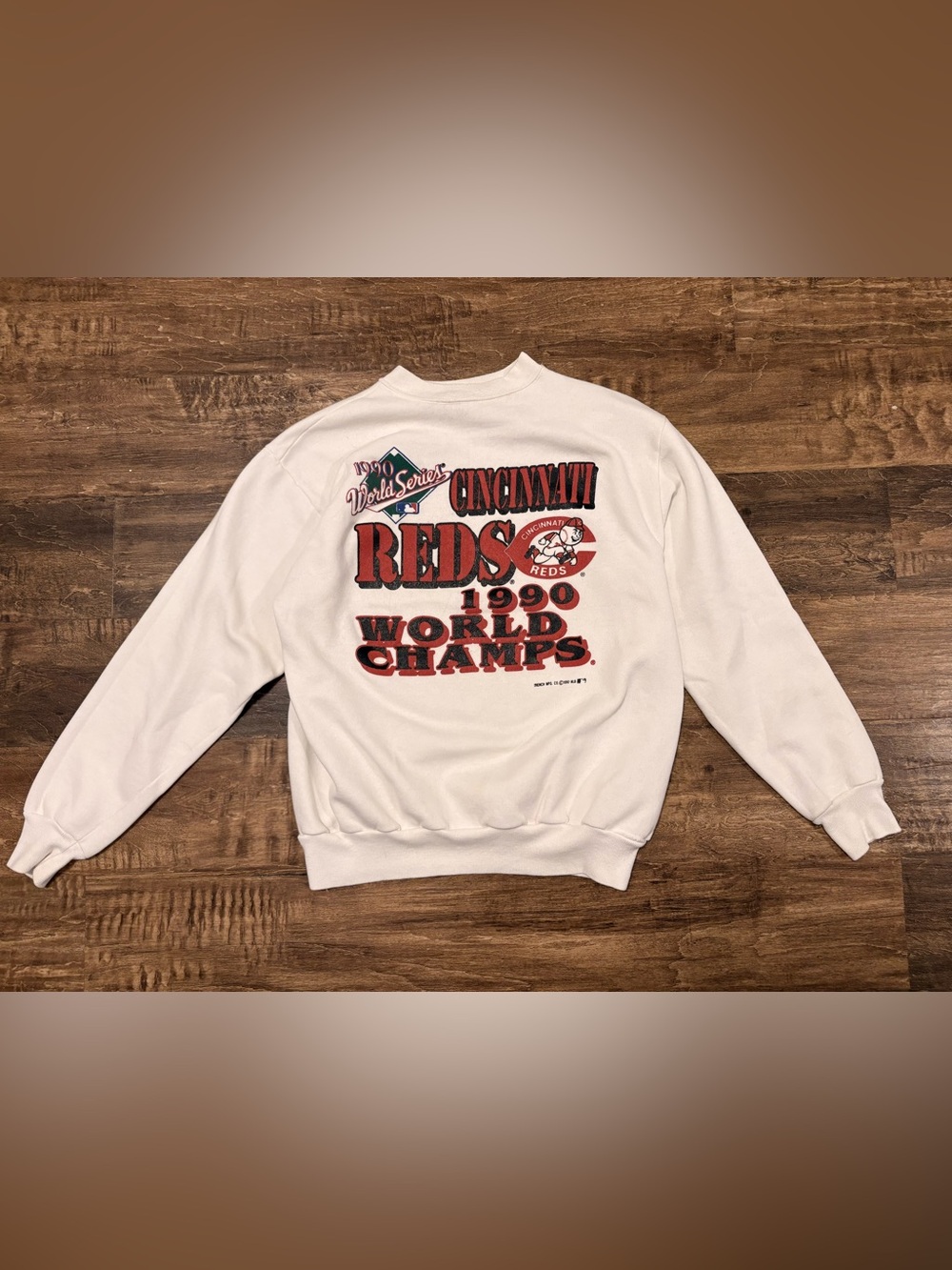 1990 Cincinnati Reds Trench Sweater